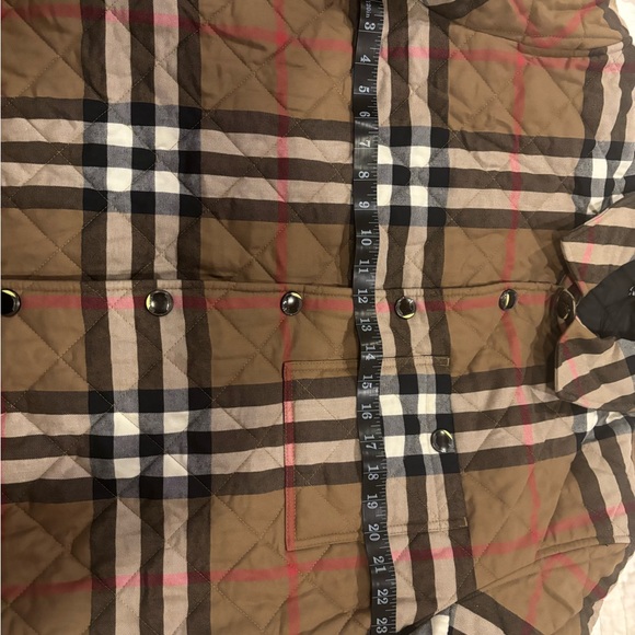 Burberry Brown Checkered Shirt Jacket